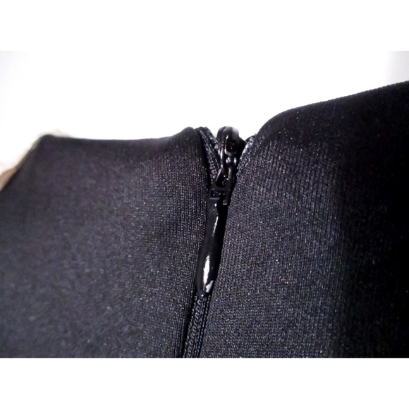 AX Paris Black Bodycon w/ Cream Lace Panel - Picture 15 of 16